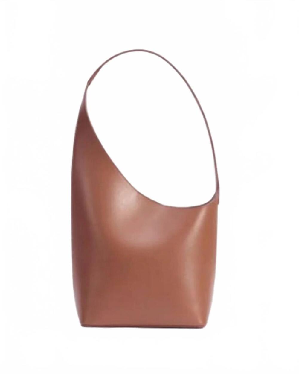 NEW AESTHER EKME women's demi lune shoulder bag in brown